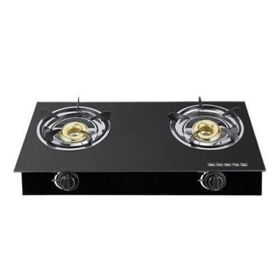 Digiwave Gas Stove With Glass Top-Black