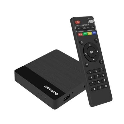 Porodo Android TV Box Video Streaming – Black