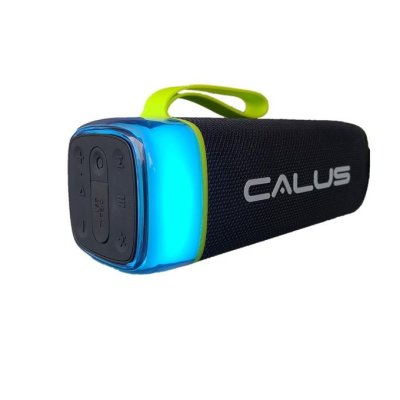 CALUS Flip 5 Pro Bluetooth Speaker - 3000mAh, RGB Lights, USB, Type-C, Black