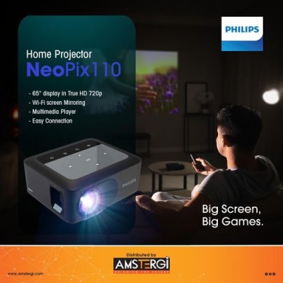Philips NeoPix 110 Mini Projector, Compact 720p HD
