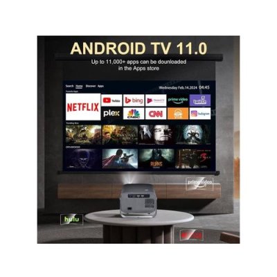 A10 PLUS Projector Ultra 4K 1080P 300ANSI BT5.2 Electronic Focus WiFi 6 Smart