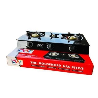 Digiwave Gas Stove With Glass Top-Black