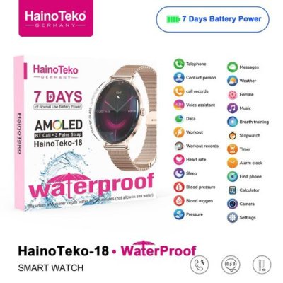 HAINOTEKO 18 Waterproof Smart Watch
