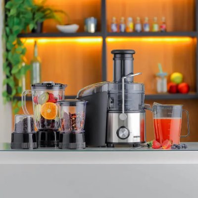 Geepas 800W 4-in-1 Heavy Duty Blender & Juice Extractor System