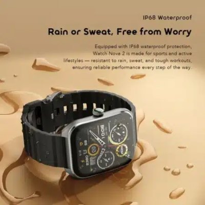 raimo Watch Nova 2 OSW-814 2.01” Amoled Anti-Scratch Panda Glass ip68 Curved Touch screen Smart Watch with Extra Strap